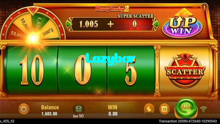 Lazybar casino presented on mobile device in Pakistan with slots and live games